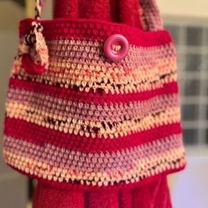 Beautiful handmade crochet bag. New multicolored